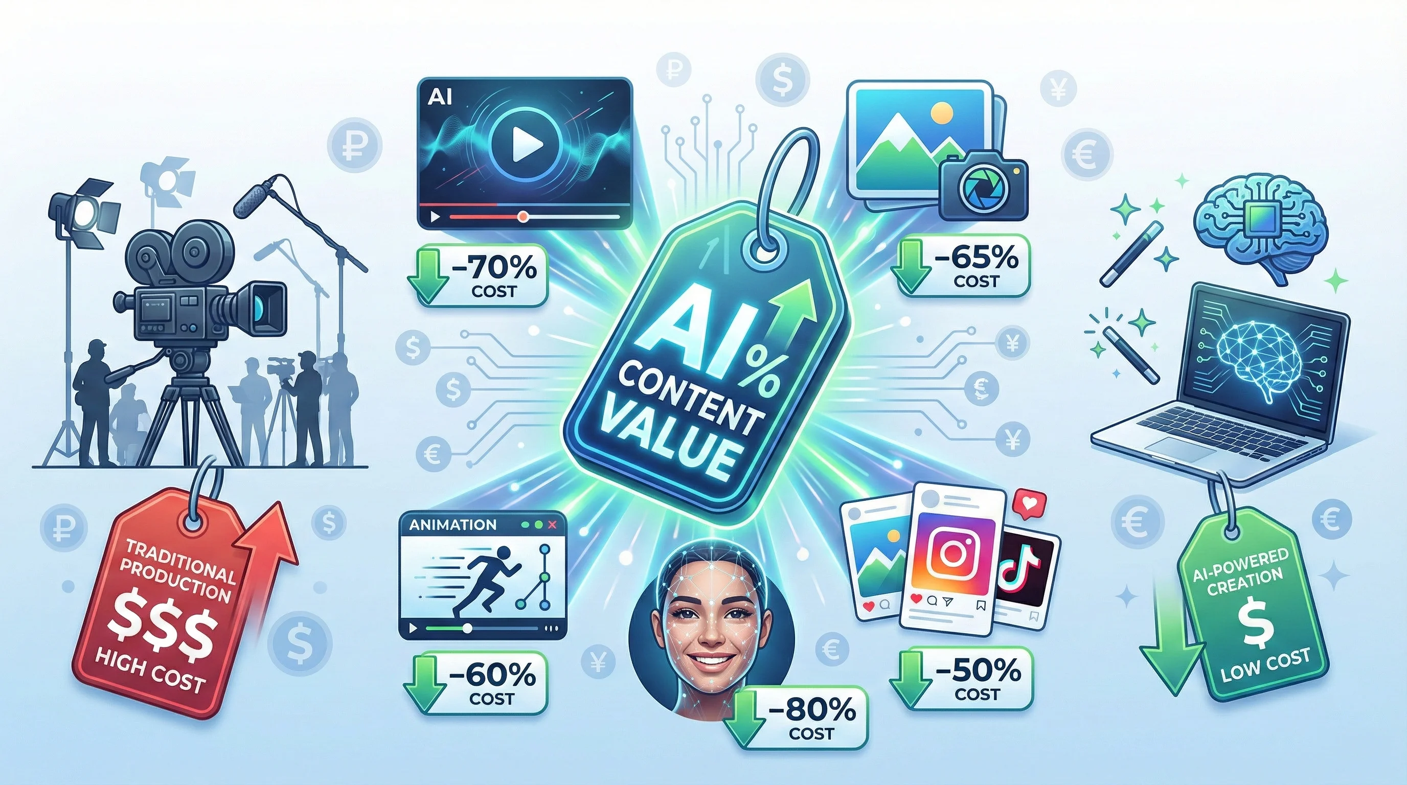 Сколько стоит AI-контент для бизнеса в 2026 году: полный гид по ценам